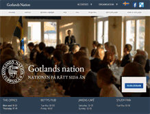 Tablet Screenshot of gotlandsnation.se